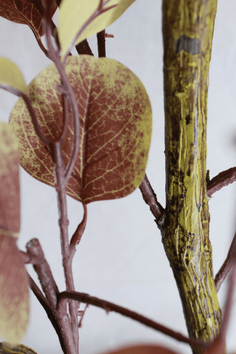 blad en stam Eucalyptus Kunstboom Roest 130cm