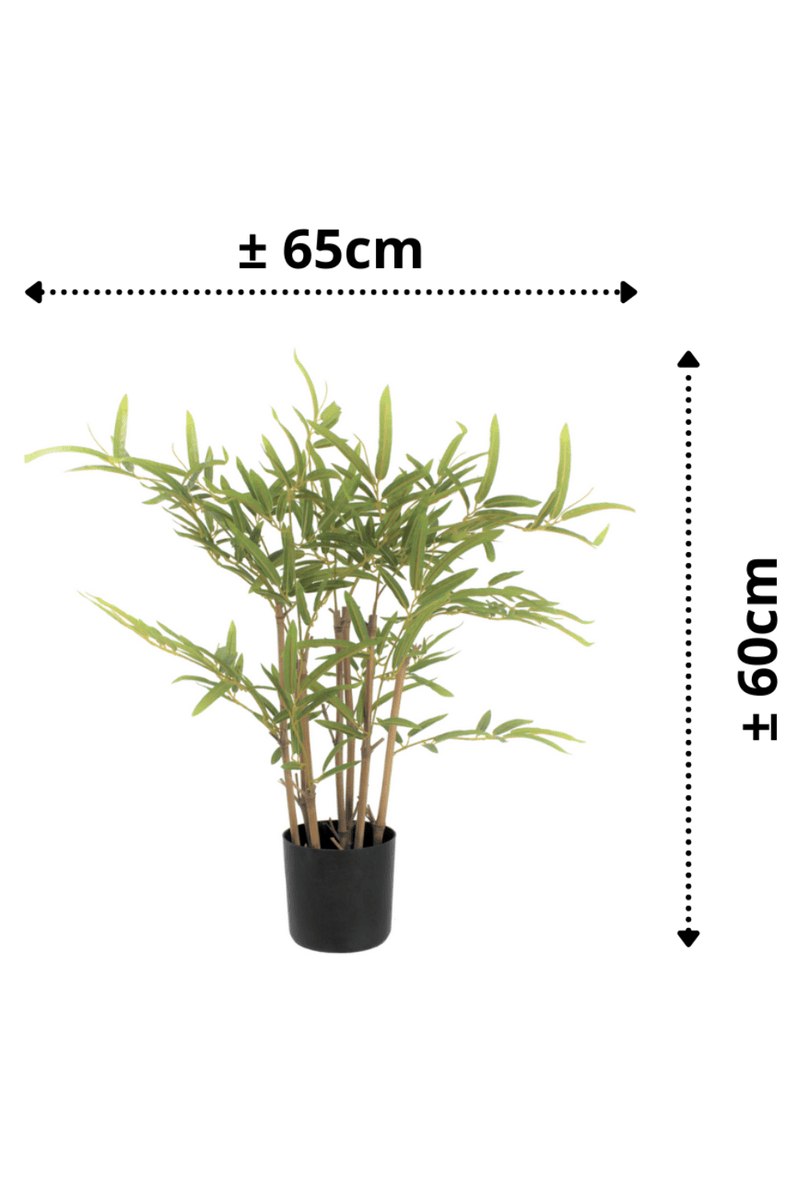 afmetingen Bamboe kunstplant 60cm